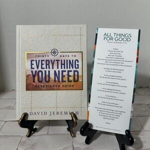 David Jeremiah 30 Days to Everything You Need Experience HC Guide Book +Bookmark